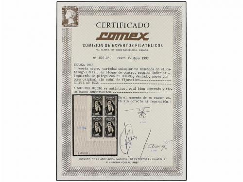 ** ESPAÑA. Ed. 1536ef. RAIMUNDO LLULL. 1 pta. negro UNICOLOR