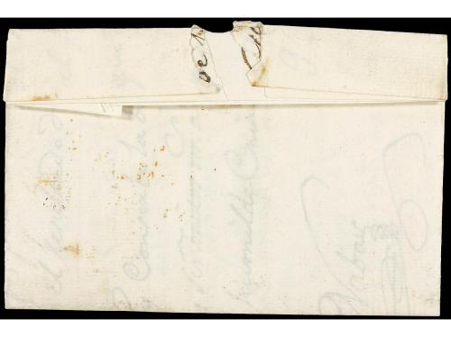 ✉ ESPAÑA: PREFILATELIA. 1830. SOLANA a CIUDAD REAL. Marca SO