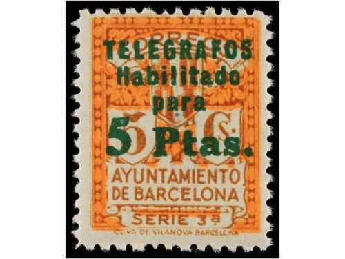 ** ESPAÑA: AYUNTAMIENTO DE BARCELONA. Ed. T-4/8. SERIE COMPL