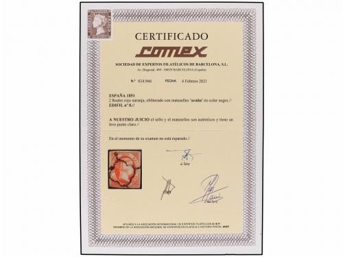 ° ESPAÑA. Ed. 8. 2 reales naranja. Excelente presencia, ínfi