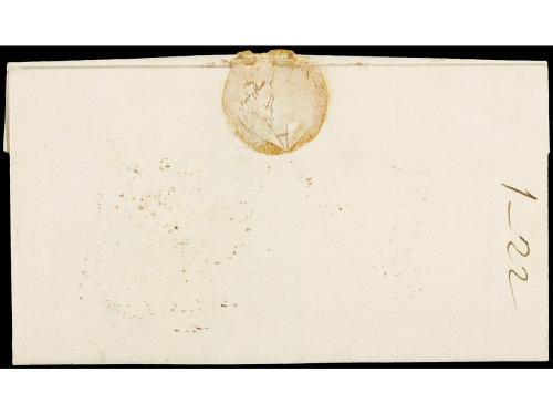 ✉ ESPAÑA: PREFILATELIA. 1829. CÓRDOBA a MADRID. Marca CORDOB
