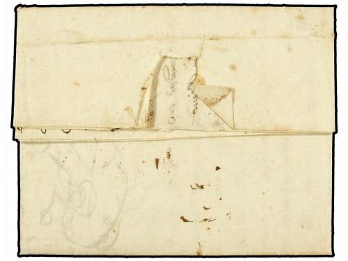 ✉ CUBA. Ed. . 1816 (5-Febrero). HABANA a ESPAÑA. Marca ISLAS