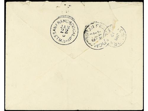 ✉ CUBA. Yv. 102. 1885. HABANA a ALBAY (Filipinas). 10 cts. 