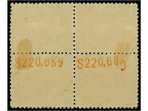 * ESPAÑA. Ed. 271 (4). 15 cts. amarillo. Bloque de cuatro. D