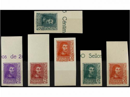 ** ESPAÑA. Ed. 841/44s + 841A/44As. SERIE completa SIN DENTA