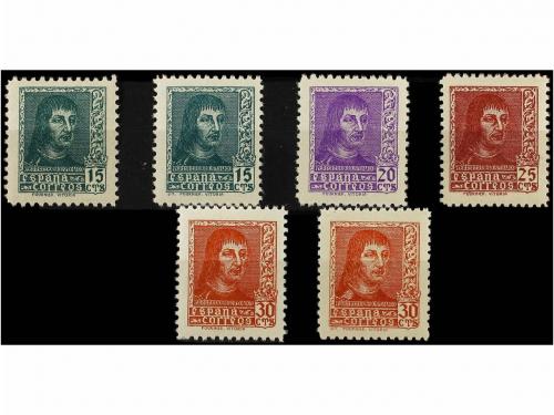 ** ESPAÑA. Ed. 841/44 + 841/44A. SERIE completa. LUJO. Cat. 