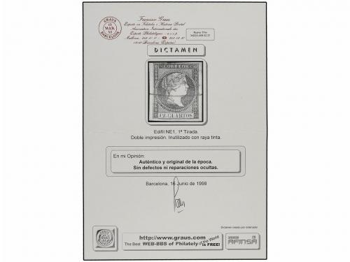 (*) ESPAÑA. Ed. NE 1eA. NO EMITIDO. 12 cuartos naranja DOBLE