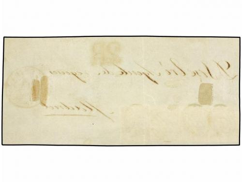 ✉ ESPAÑA. Ed. 17 (4). 1853. FRONTAL. LÉRIDA a MADRID. 6 cuar