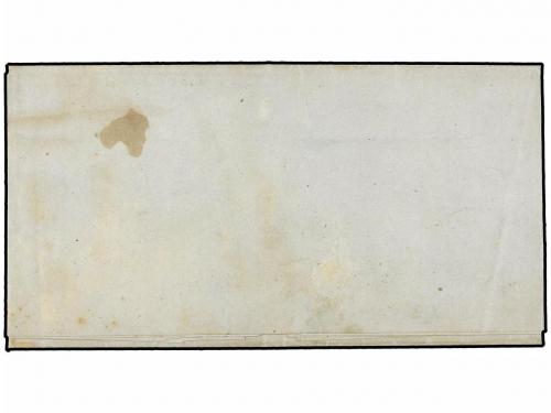 ¿ URUGUAY. Ed. . 1860. CERRO LARGO a MONTEVIDEO. 60 cts. gri