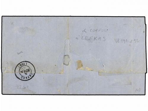 ¿ GRECIA. Ed. Vl.29b,32. 1865. KERKYRA a LEFKAS. 2l. castaño