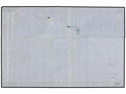 ¿ GRECIA. Ed. Vl.4. 1861. PATRAS a ATENAS. 20 l. azul, excep