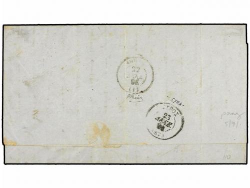 ✉ GRECIA. Ed. Vl.17,4. 1861 (18-Dic.). KYPARISIA a SYROS. 10