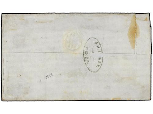 ✉ COLOMBIA. Yv. 35. 1868. HONDA a BOGOTA. 10 ctvos. gris vio