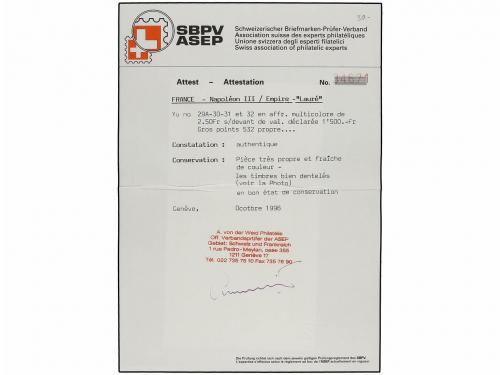 ¿ FRANCIA. Ed. . 1870. FRONTAL de carta certificada de BURDE