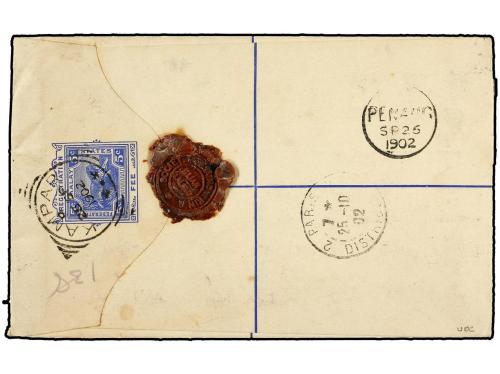 ✉ MALAYA: FEDERACION DE ESTADOS. 1902. FMS 5 c. ultramarine 