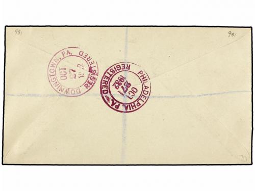 ✉ ASCENSION. Ed. . 1932. Registered cover to the USA franked