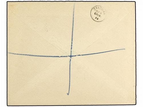 ✉ AFRICA ORIENTAL BRITANICA. Ed. . 1895. Registered cover be