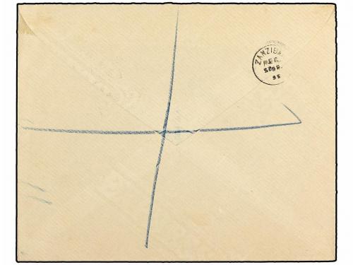 ✉ AFRICA ORIENTAL BRITANICA. Ed. . 1895. Registered cover be