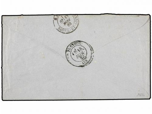 ¿ FRANCIA. Ed. . 1882. Telegram envelope to TREVOUX from LAG