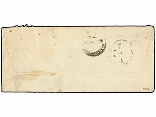 ✉ BOSNIA-HERZEGOVINA. Ed. . 1896. Cover to Scott Stamp & Coi