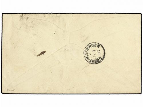 ✉ MALAYA: JOHORE. Ed. . 1902. Printed Matter rate cover to T