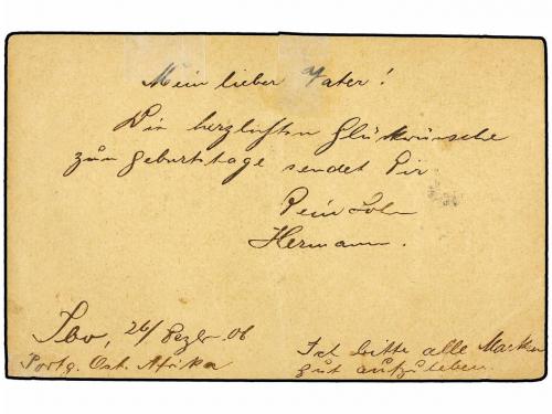 ¿ NYASSA. 1906. Mozambique 20 reis. ovpt NYASSA postal stati