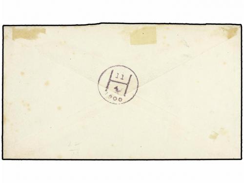 ¿ LEEWARD. Ed. . 1900. 1 d. Postal stationery envelope beari