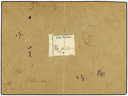 ✉ SAN VICENTE. Ed. . 1899. Registered cover to GERMANY beari