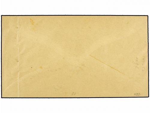 ✉ MALAYA: JOHORE. Ed. . 1896. Registered cover used to SINGA