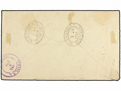 ✉ GRENADA: GRENADINAS. Ed. . 1912. Registered cover used to 