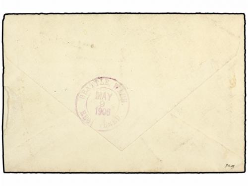 ✉ HONG KONG. Ed. . 1906. Registered cover to WASHINGTON STAT