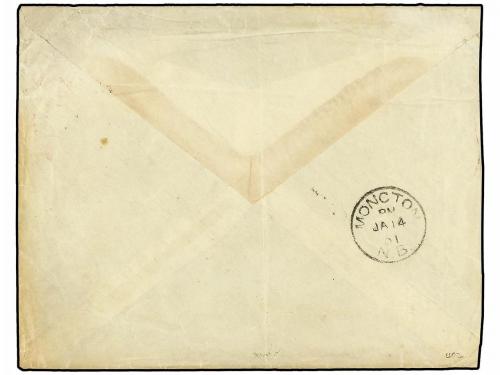 ✉ SANTA HELENA. Ed. . 1901. Cover bearing 1 d. ovpt pair can