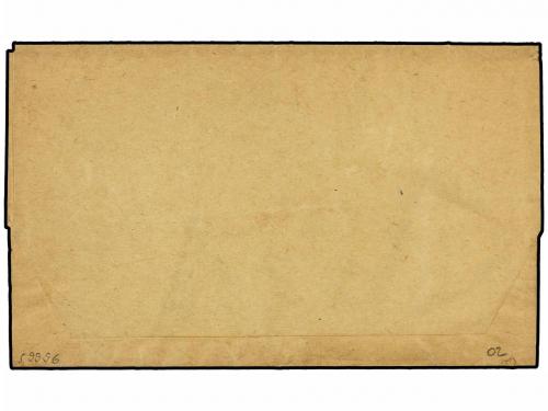 ✉ MARRUECOS INGLES. Ed. . 1918. 5 c. Green on buff stationer