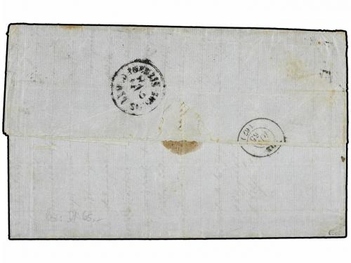 ✉ GRECIA. 1865. Entire letter to SYROS franked by 1864 perf 