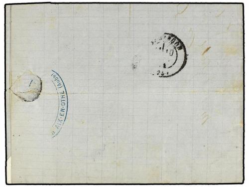 ✉ FRANCIA. Ed. . 1871 (September 9). Cover to BESANCON frank