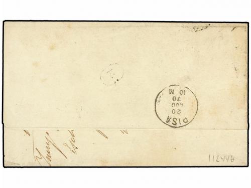 ¿ SUIZA. 1862-63. 3 c. black, tied by ZURICH cds on an 1870