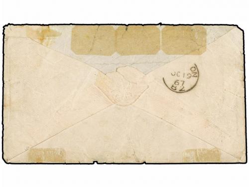 ✉ CANADA. Ed. . 1867. ´A93´ S.S. JAVA (Cunard). Partly clear