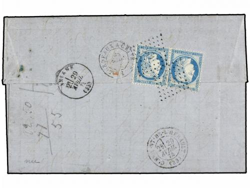 ¿ FRANCIA. Ed. . 1874. 5 centavo. RIVADAVIA (Sc 18 w/margina