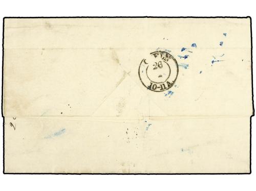 ✉ INDIA HOLANDESA. 1860. Stampless letter from BATAVIA to GE
