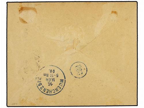 ✉ ISLAS VIRGENES. Ed. . 1900. O.H.M.S. envelope REGISTERED t