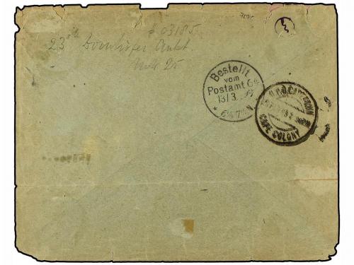 ✉ AFRICA DEL SUDOESTE ALEMANA. Ed. . 1899. Cover to BERLIN e