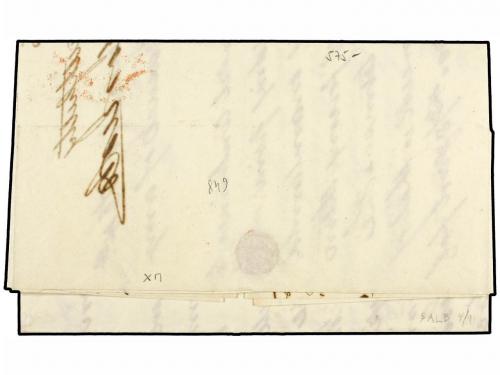 ✉ EGIPTO. Ed. . 1870. Entire letter to USA franked by GB 4 d