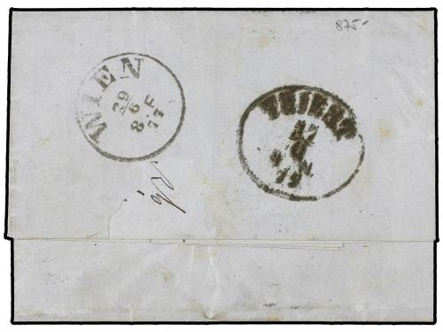 ✉ LEVANTE: CORREO AUSTRIACO. Ed. . 1877. Entire letter to VI