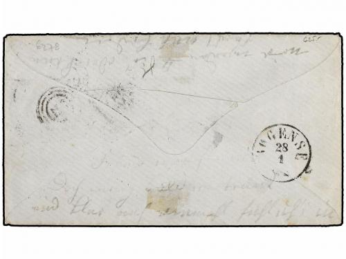 ✉ DINAMARCA. Ed. . (1863 CA.). Cover to BOGENSE franked by r