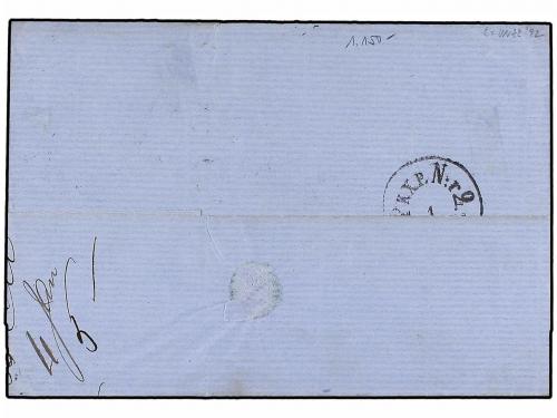 ✉ SUECIA. Ed. . 1869. Cover to LONDON from YSTAD prepaid wit