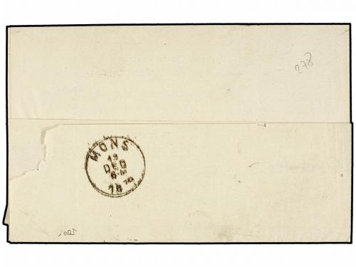 ✉ FRANCIA. Ed. . 1879. Entire letter to MONS franked by Type
