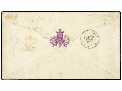 ✉ AUSTRIA. Ed. . 1867 (Oct.). Cover to PARIS franked by 1864