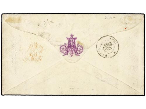 ✉ AUSTRIA. 1867 (Oct.). Cover to PARIS franked by 1864 15 kr