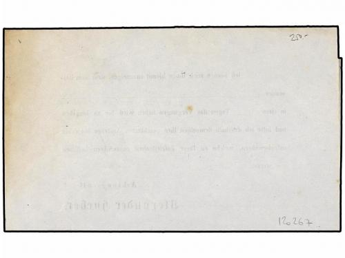 ✉ AUSTRIA. Ed. . (1864 CA.). Printed Notice to BLUDENZ frank