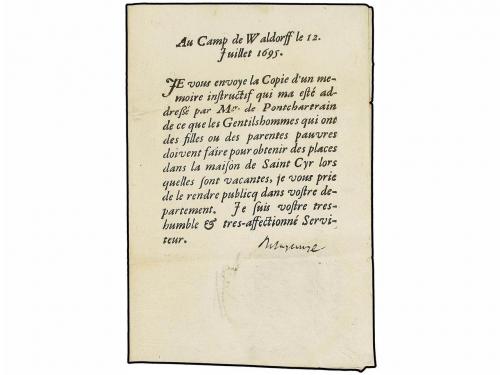 ✉ ALEMANIA. Ed. . 1695 (July). Printed Entire letter from ´C